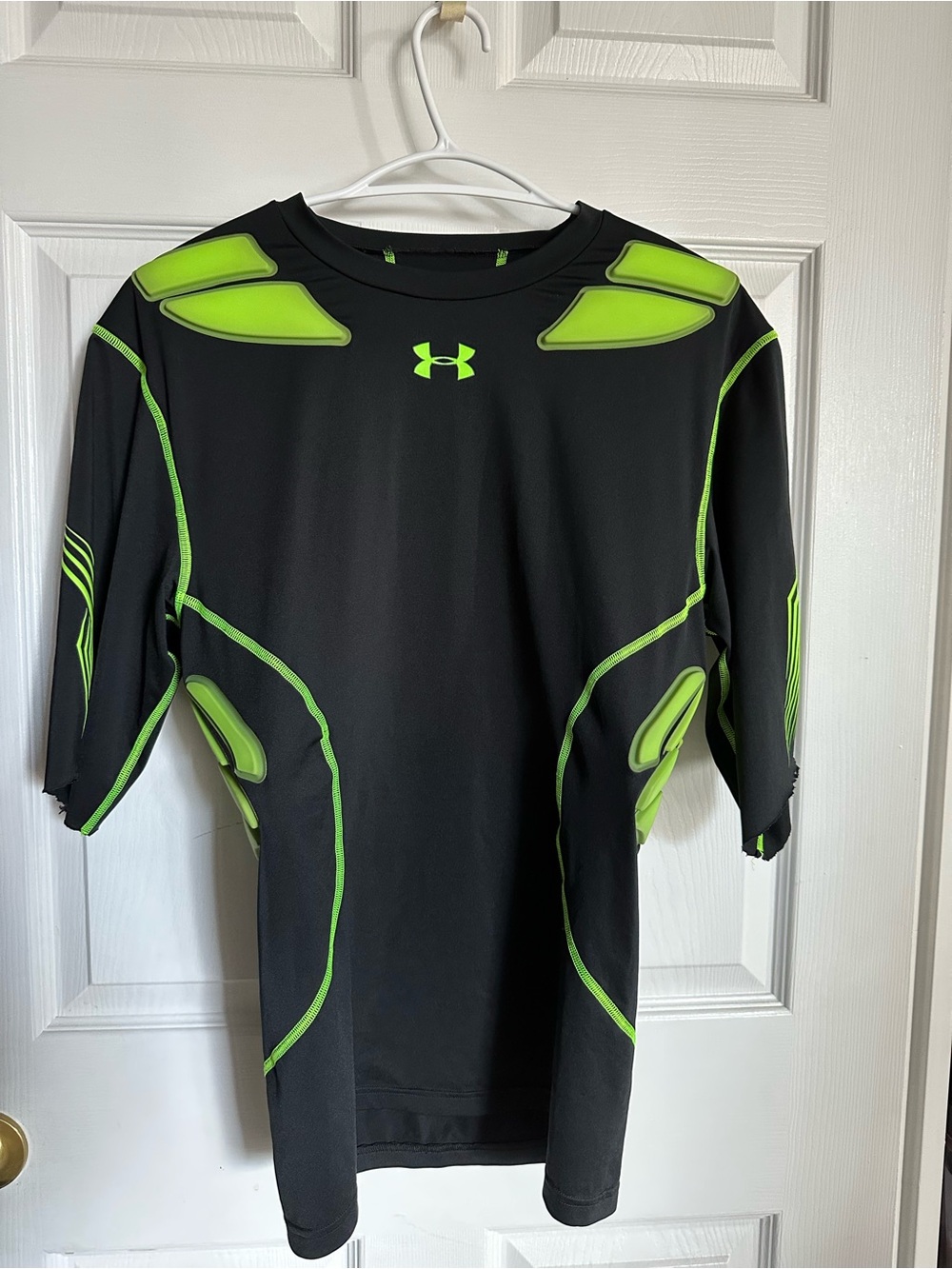 Under Armour Black Compression Heat Tech shirt with Padding